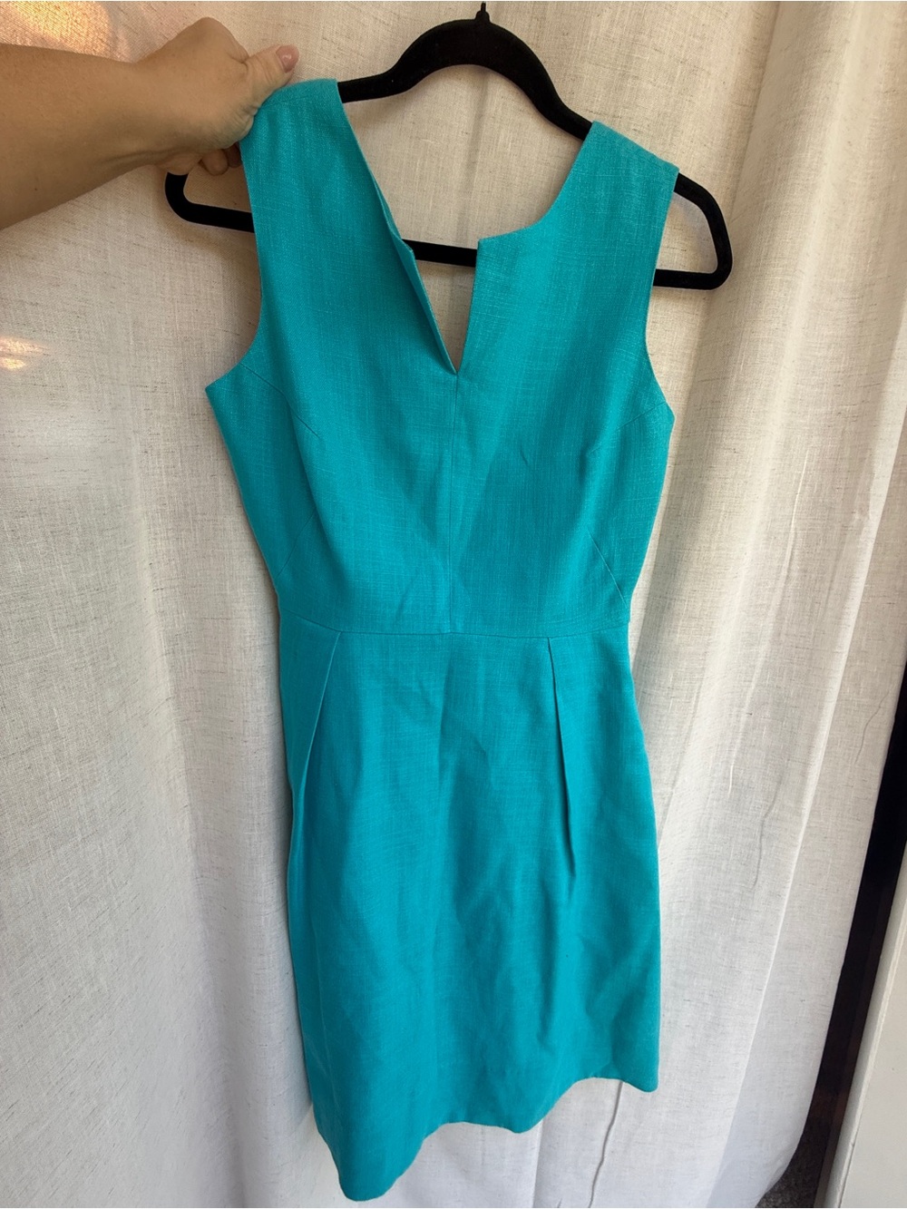 Kate Spade Turquoise Teal V Neck Fit & Flare Dress Size 4
